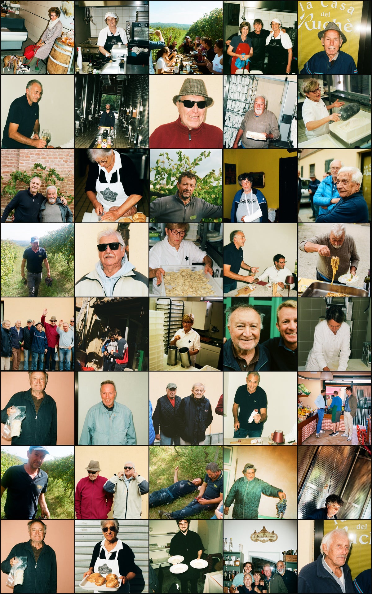 Forty portraits of the people of Castagnole Monferrato