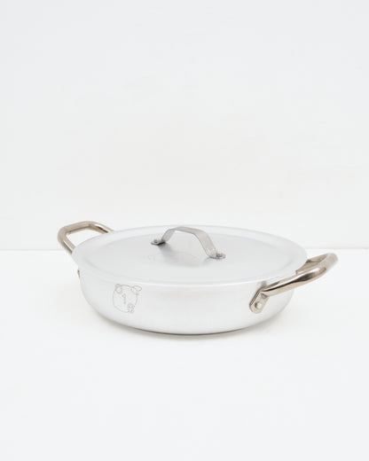 Tegame sauterpande fra Osteria 16 — opstilling med madret