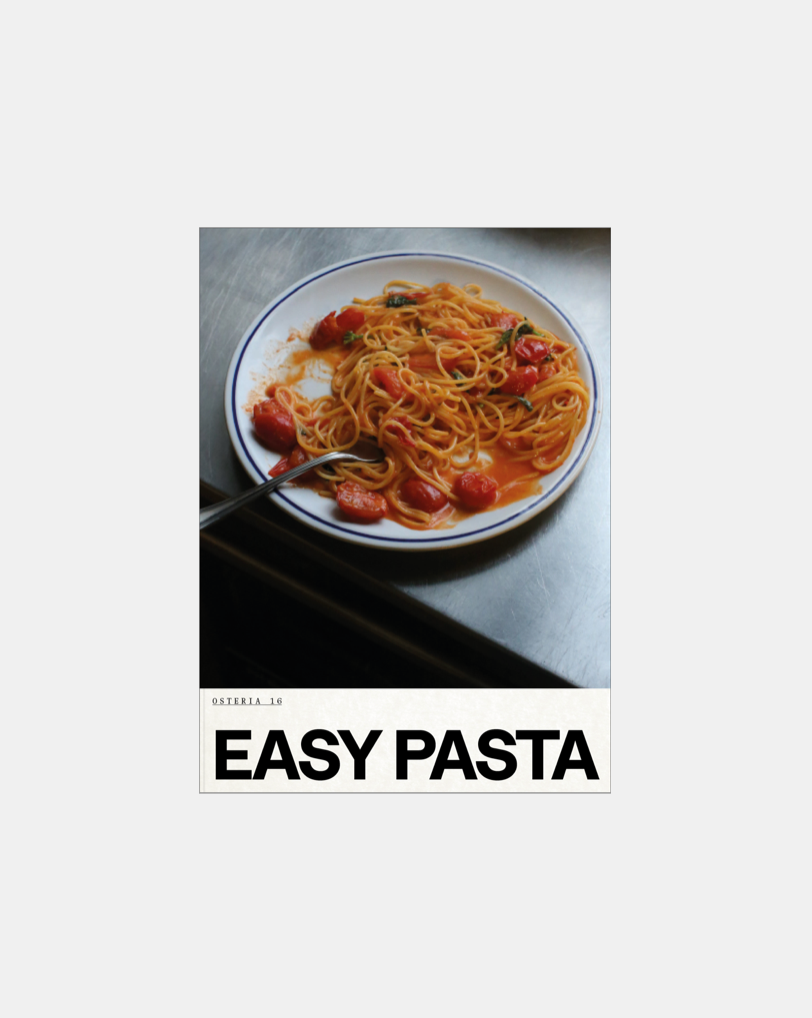 Osteria 16 Easy Pasta kogebog — forsidebillede